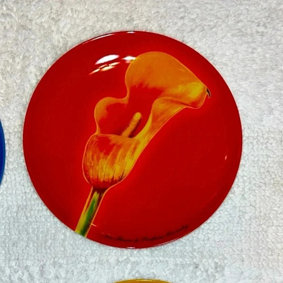 GIVENCHY Les Fleurs 8” Designer Luxury Floral Dinnerware Dessert Plates SET OF 4 - Picture 5 of 12